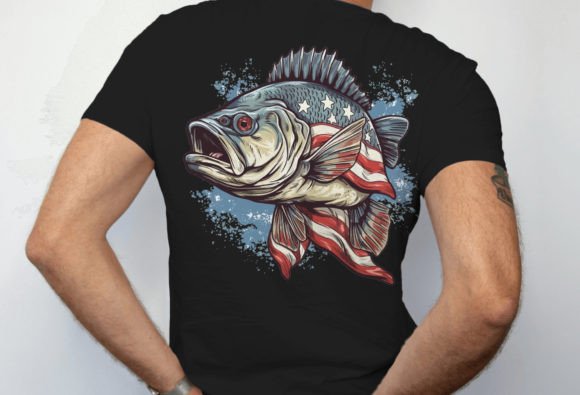 Cool Fishing Flag Design
