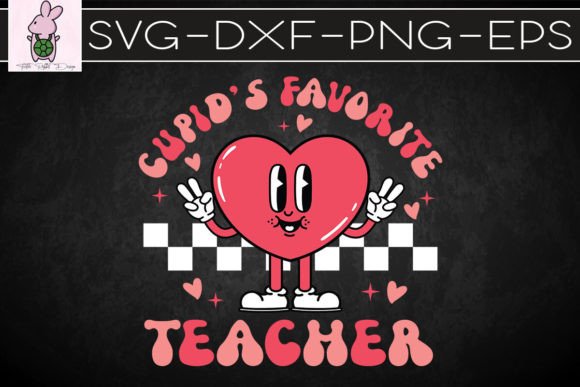Cupid’s Favorite Teacher Retro Heart