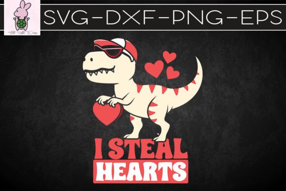 Dino I Steals Hearts Valentine