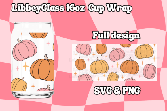 Fall Pumpkins Cup Wrap Design