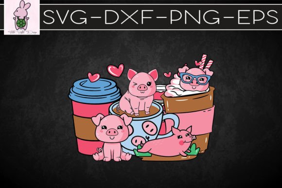 Farm Animals Pig Coffee Valentine