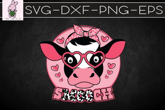 Farm Valentine Cow Smooch