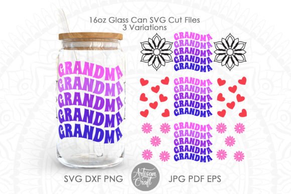 Grandma Glass Coffee Cup Wrap