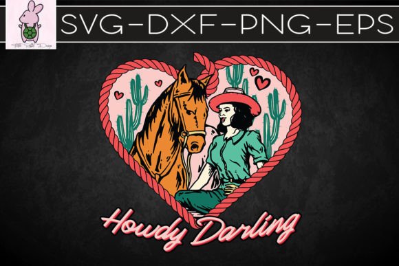 Howdy Darling Cowgirl Valentine