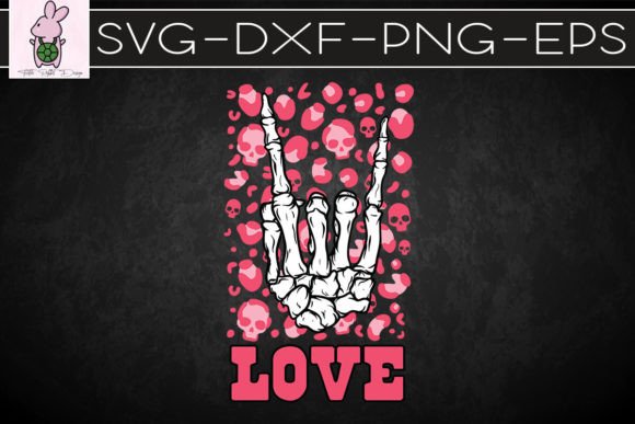 LOVE Skeleton Hand Leopard Skeleton