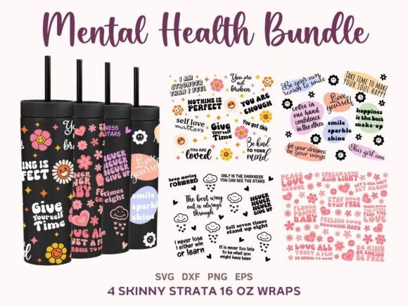 Mental Health Strata Skinny 16oz Bundle