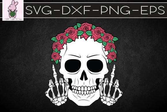 Skeleton Skull Roses Valentine