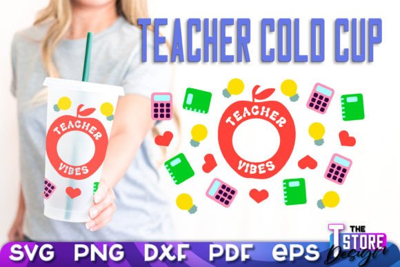 Teacher Wrap SVG Cold Cup