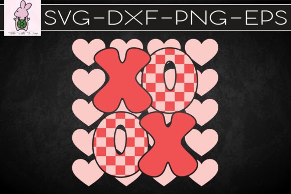 XO Checkered Valentine Charm