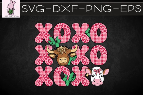 XOXOXOXO Animal Valentine Cow