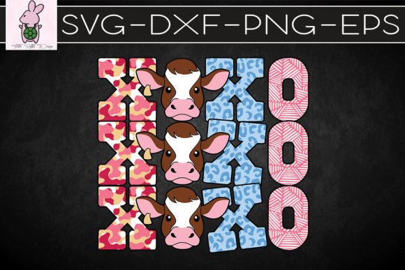 XOXOXOXO Cow Animal Valentine